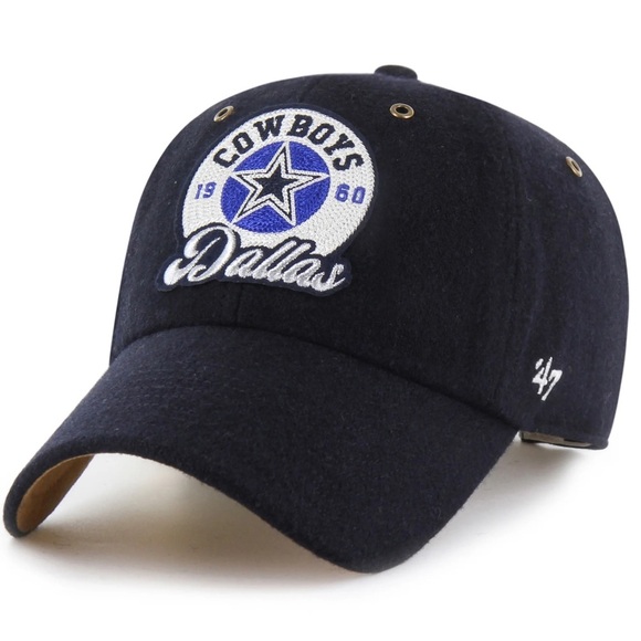 NWT Stoney Clover Lane x 47’ Dallas Cowboys Embroidered Hat in Navy - Picture 1 of 6
